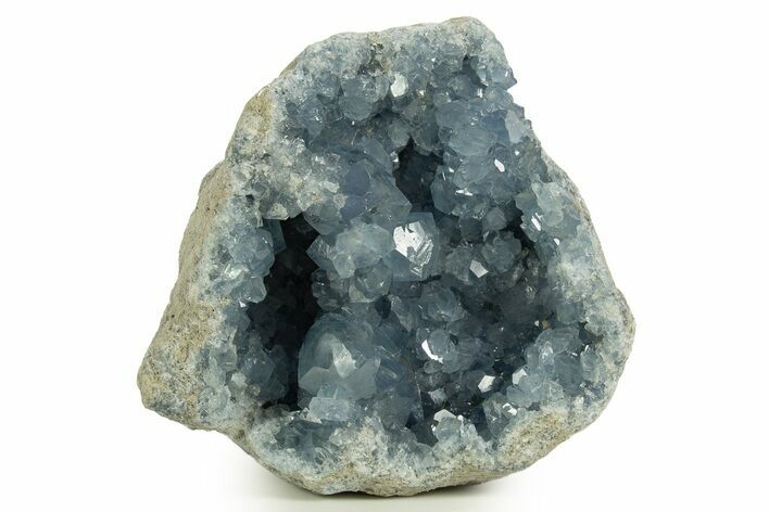 Sparkly, SKy-Blue Celestine (Celestite) Geode - Madagascar #344716